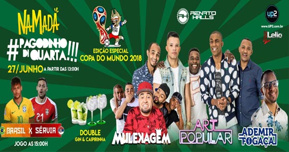 NaMadá transmite os Jogos do Brasil com o melhor do samba e pagode Eventos BaresSP 570x300 imagem