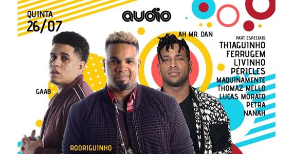 Audio recebe gravação do 1º DVD de Rodriguinho, Gaab e Mr. Dan com convidados especiais Audio recebe gravação do 1º DVD de Rodriguinho, Gaab e Mr. Dan com convidados especiais