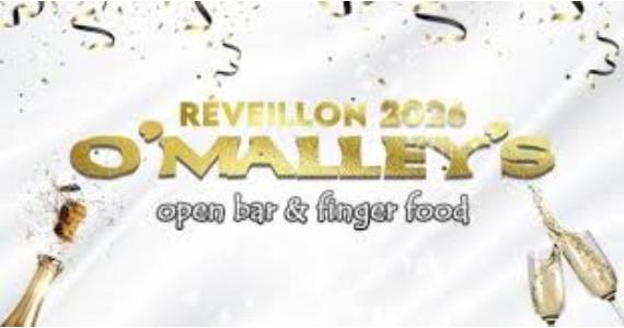 Réveillon 2026 no pub O’Malley’s tem open bar e comida Réveillon 2026 no pub O’Malley’s tem open bar e comida