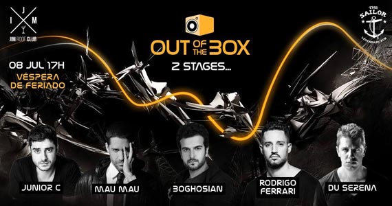 Festa Out Of The Box faz Mega edição na véspera de feriado no Jim Roof Club