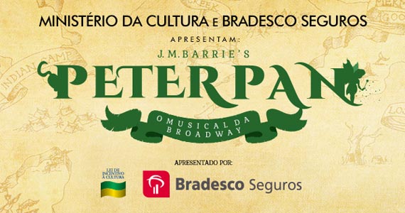 Peter Pan - O Musical da Broadway em cartaz no Teatro Alfa Peter Pan - O Musical da Broadway em cartaz no Teatro Alfa