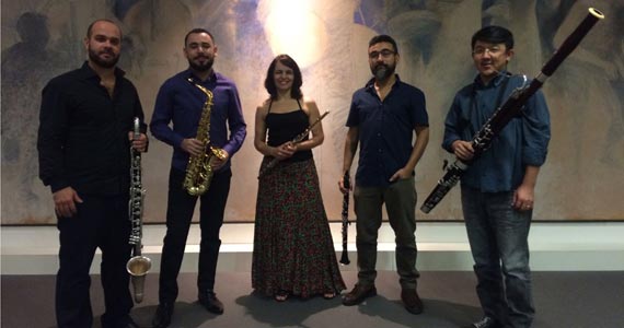 Sesc Carmo tem apresentação do Quinteto Moderno de Sopros