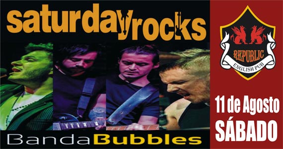 Banda Bubbles e DJ Bisnaguinha comandam a noite com pop rock no Republic Pub Eventos BaresSP 570x300 imagem