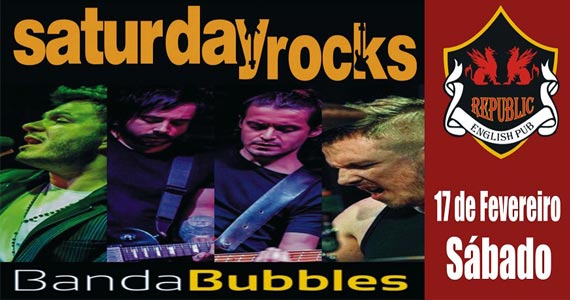 Banda Bubbles comanda a noite com clássicos do pop rock no Republic Pub Eventos BaresSP 570x300 imagem
