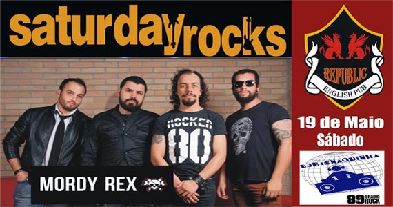 Banda Mordy Rex e DJ Bisnaguinha com clássicos do rock no Republic Pub Eventos BaresSP 570x300 imagem