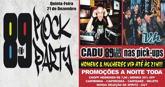 Banda Vih e DJ Cadu comandam a noite com clássicos do rock no Republic Pub Eventos BaresSP 570x300 imagem