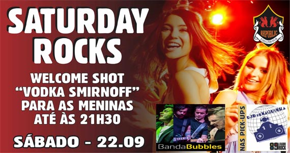 Banda Bubbles e DJ Bisnaguinha comandam a noite com rock no Republic Pub Eventos BaresSP 570x300 imagem
