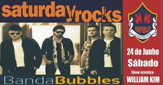 William Kim e banda Bubbles comandam o sábado com rock no Republic Pub Eventos BaresSP 570x300 imagem