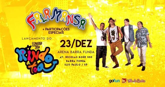 Falamansa comanda festa de lançamento do Bloco do Rindo à Toa na Arena Barra Funda Eventos BaresSP 570x300 imagem