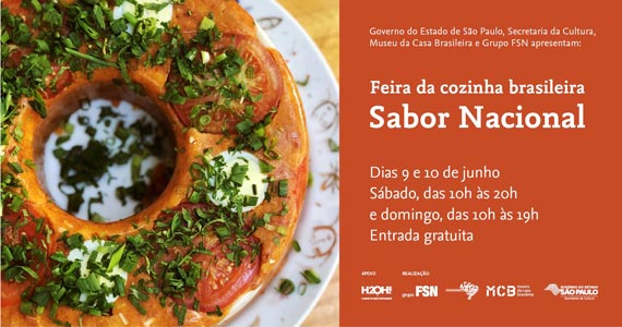 Feira Sabor Nacional com entrada gratuita no Museu da Casa Brasileira