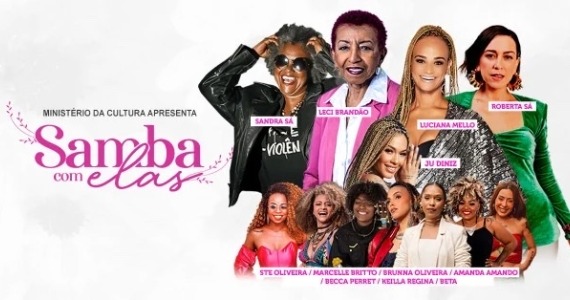 Luciana Mello celebra o samba feminino no show Casa da Lu