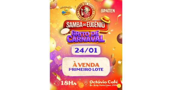Samba do Eugênio começa o esquenta do Carnaval 2026 