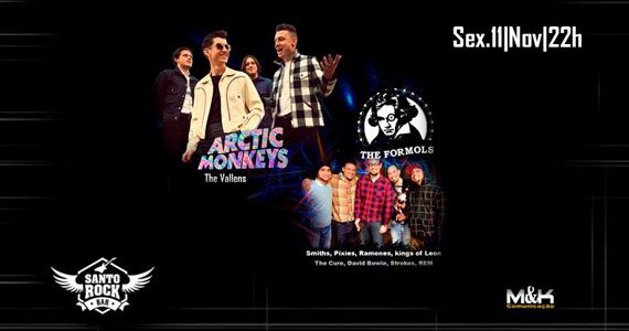 Bandas Arctic Monkeys e The Formols comanda a noite com clássicos do rock no Santo Rock Bar Eventos BaresSP 570x300 imagem