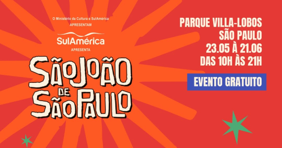 São João de São Paulo 2026 anuncia datas no Parque Villa-Lobos São João de São Paulo 2026 anuncia datas no Parque Villa-Lobos