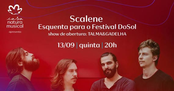 Banda Scalene faz show especial com rock brasileiro na Casa Natural Musical