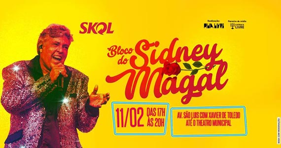 Centro de SP recebe desfile do Bloco do Sidney Magal no carnaval 2018