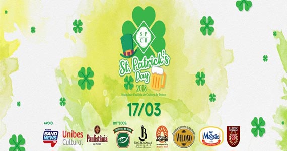 Festa de St. Patricks Day com muito pop rock e cerveja no Elidio Bar Eventos BaresSP 570x300 imagem
