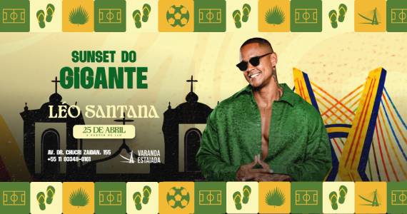 Léo Santana traz 'Sunset do Gigante' para a Varanda Estaiada em SP