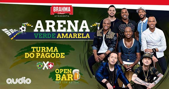 Arena Verde Amarela recebe show do Turma do Pagode e jogo do Brasil na Audio Eventos BaresSP 570x300 imagem