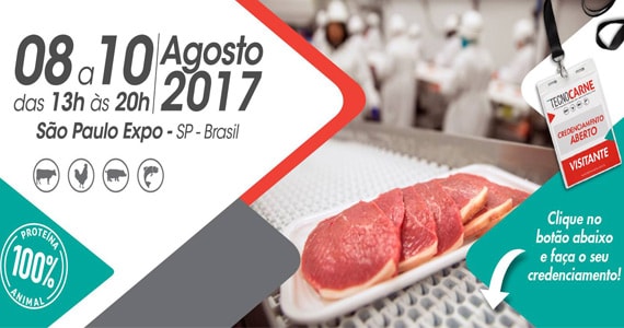 TecnoCarne 2017 realiza 13ª edição da feira do setor no São Paulo Expo Eventos BaresSP 570x300 imagem
