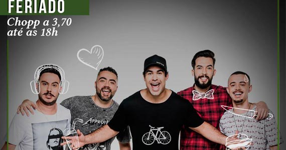 Vila Seu Justino recebe a banda Vamo Aê com samba pop no feriado Eventos BaresSP 570x300 imagem