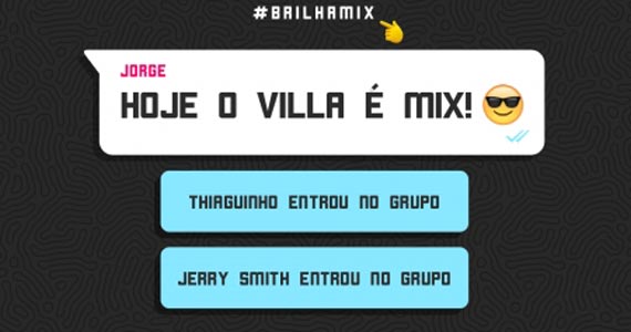 Projeto #brilhamix com Thiaguinho e Jerry Smith agitam a quarta do Villa Mix Projeto #brilhamix com Thiaguinho e Jerry Smith agitam a quarta do Villa Mix