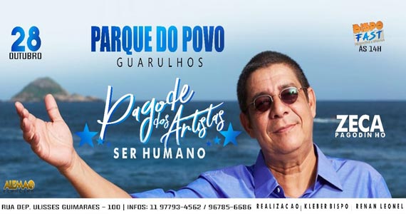 Zeca Pagodinho apresenta show Ser Humano no Parque do Povo Eventos BaresSP 570x300 imagem