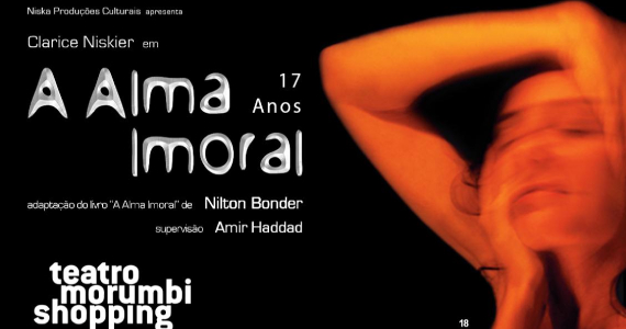 'A Alma Imoral' no Teatro MorumbiShopping