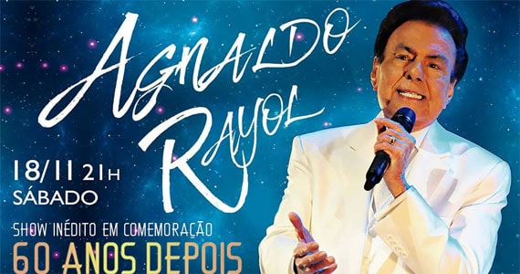Agnaldo Rayol comemora suas seis décadas de sucesso com show especial no Teatro J. Safra Eventos BaresSP 570x300 imagem