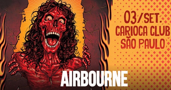 Airbourne traz para o Carioca Club o seu quarto CD Breakin’ outta Hell lançado em 2016 Eventos BaresSP 570x300 imagem