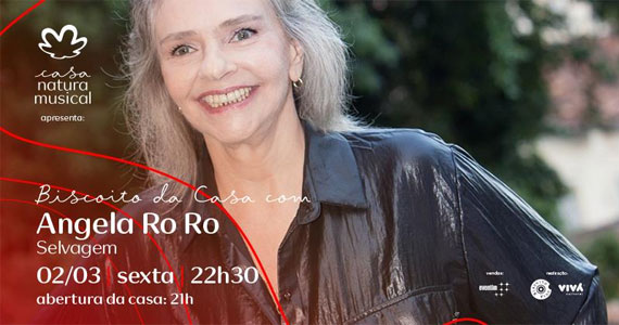 A cantora Angela RoRo apresenta show do seu álbum Selvagem na Casa Natura Musical Eventos BaresSP 570x300 imagem