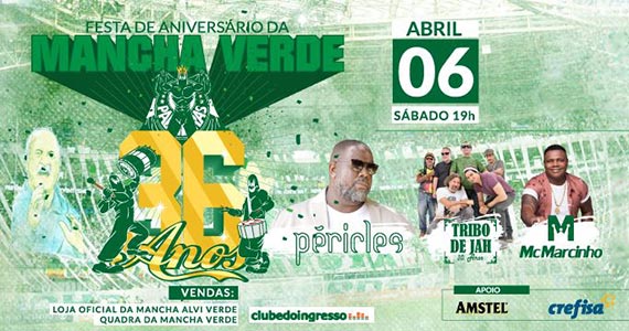 Mancha Verde comemora seus 36 anos com grande festa Eventos BaresSP 570x300 imagem