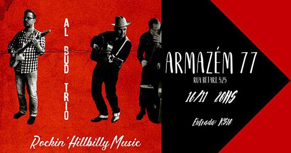 Armazém 77 convida Al Bud Trio com música  rockabilly Eventos BaresSP 570x300 imagem