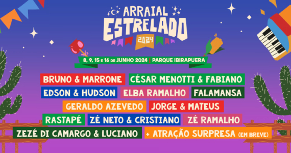 Arraial Estrelado 2024 no Parque Ibirapuera Arraial Estrelado 2024 no Parque Ibirapuera