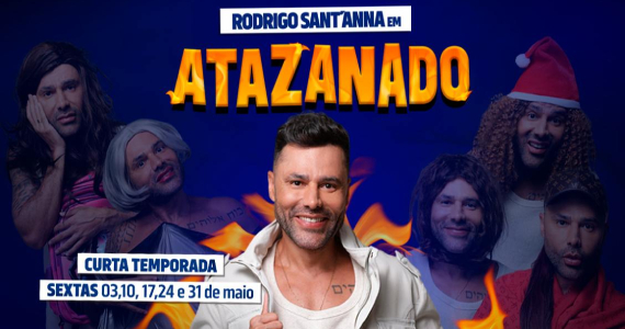 Rodrigo Sant’Anna em 'Atazanado' no Teatro das Artes