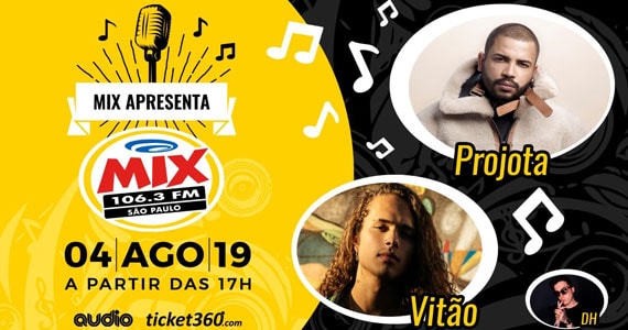 Festival Mix Apresenta sacode o Audio Club com Projota, Vitão e DH Silveira