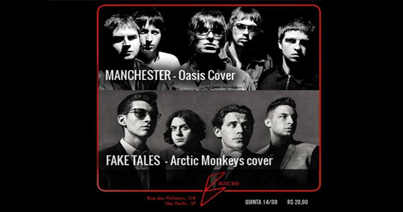 Sucessos do Oasis e Arctic Monkeys no B Music Bar