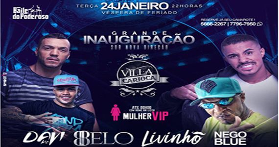 Véspera de feriado tem Baile do Poderoso com Mc Davi, Belo, Livinho e Nego Club no Carioca Interlagos Eventos BaresSP 570x300 imagem