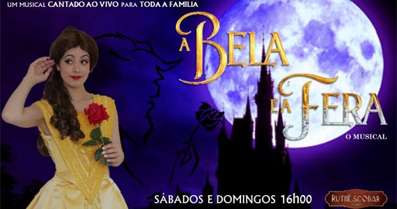 Musical A Bela e a Fera encanta crianças e adultos no Teatro Ruth Escobar Eventos BaresSP 570x300 imagem