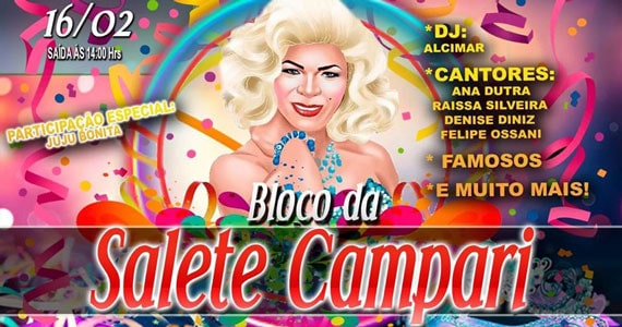 Bloco da Salete Campari arrasta os foliões para o centro no Carnaval de rua Eventos BaresSP 570x300 imagem