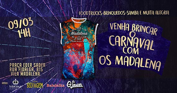 Vila Madalena recebe no pós carnaval os batuques do bloco Os Madalena
