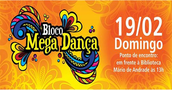 Bloco Mega Dança realiza o seu cortejo no carnaval de rua 2017 na Rua da Consolaçao Eventos BaresSP 570x300 imagem
