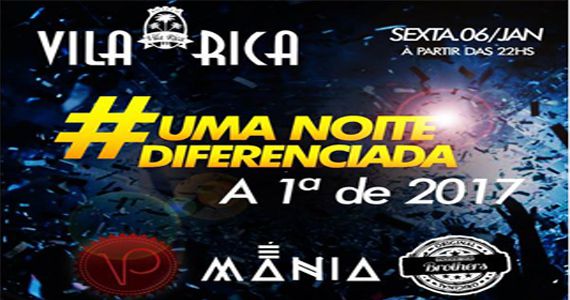 1º de 2017 com É Mania e Pagode dos Brothers no Boteco Vila Rica