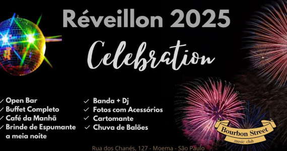 Réveillon 2025 no Bourbon Street Réveillon 2025 no Bourbon Street