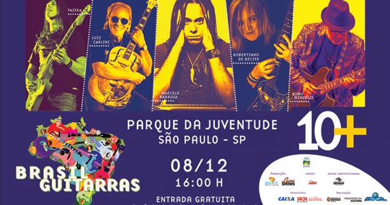Os dez melhores guitarristas brasileiros no Parque da Juventude