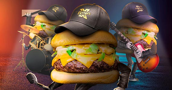 Combo especial do Super Bowl no Burger X