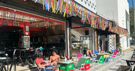 Transmissão dos Jogos Paralímpicos no Calçadão do Espeto