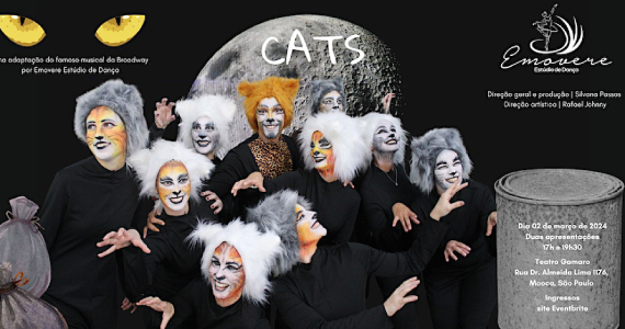 Cats - Emovere Estúdio de Dança no Teatro Gamaro Cats - Emovere Estúdio de Dança no Teatro Gamaro