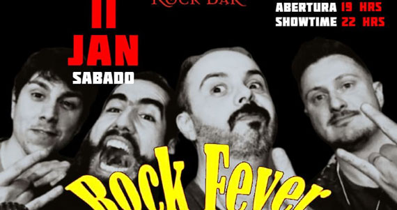 Rock Fever traz classic rock ao Caveira Negra Rock Bar