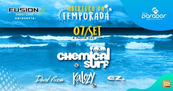 Abertura de temporada do Parador Maresias com Chemical Surf agitando mais um Sunset 